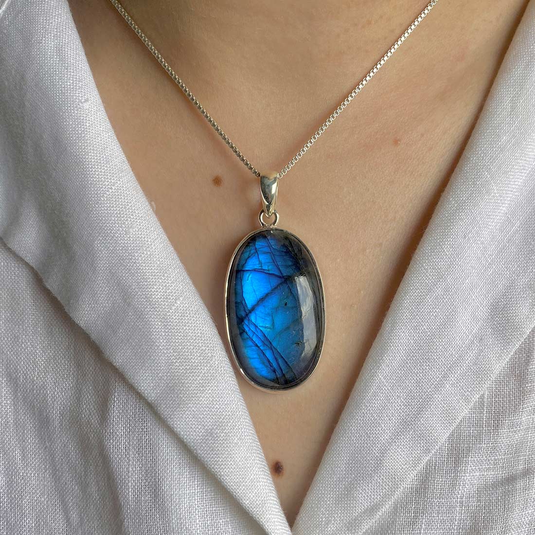 Labradorite Pendant-(LBD-P-30.)